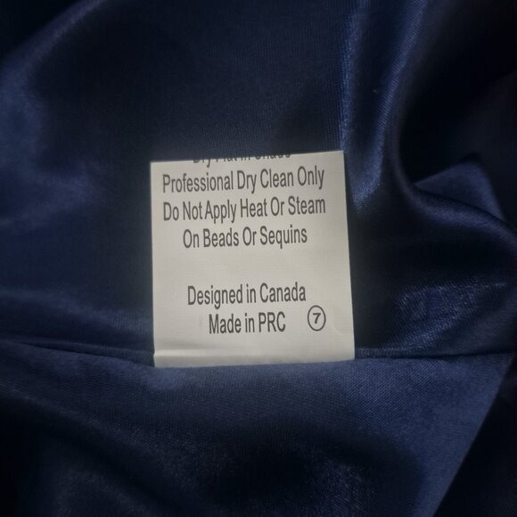 Dark blue graduation dress, size 2 - Picture 10 of 11